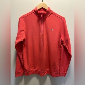 Vineyard Vines Kids XL Coral Zip-Up Pull Over
